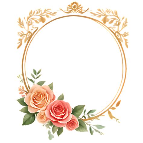 Marco Para Decoración Con Flores De Acuarela Vector Png Floral Flor De Acuarela Boda Png Y