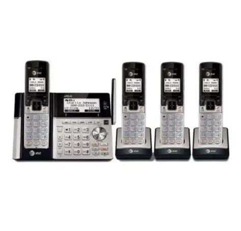 SISTEMA DE CONTESTADOR telefónico inalámbrico AT T TL96423 DECT 6 0 4