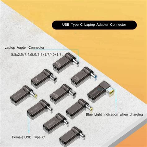 100วัตต์ Pd หลอกเสียบ Usb Type C หญิงสากลชายแจ็คแปลงสำหรับ Lenovo สำหรับอัสซุสโน๊ตบุ๊คชาร์จแล็ป