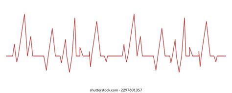 Heart Beat Chart Ecg Diagram Isolated Stock Vector Royalty Free