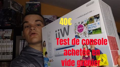 Test de la WII en boite achetée 40e en Vide grenier YouTube