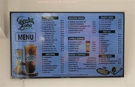 Online Menu Of Gotcha Boba Restaurant League City Texas 77573 Zmenu