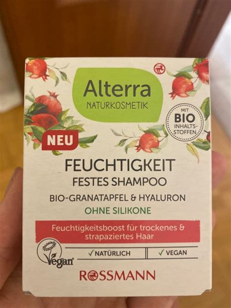 Alterra Feuchtigkeit Festes Shampoo Bio Granatapfel Hyaluron 60 G