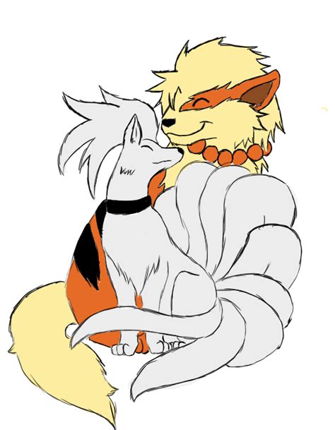 Arcanine And Shiny Ninetales Tyranno And Moka Com Imagens Pokemon