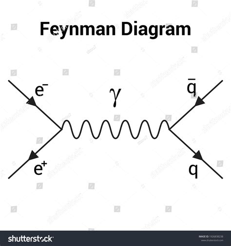 Pictorial Representation Feynman Diagrams Stock Vector Royalty Free 1926838238