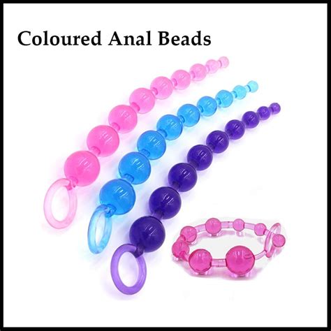 Silicone Coloured Posterior Pull Beads Plastic Anal Beads For Male Female G Spot Masturbator