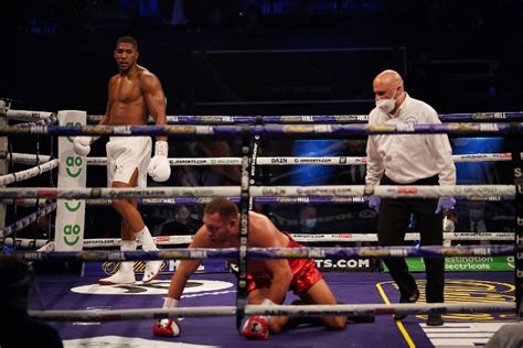 Photos Anthony Joshua Blasts Out Kubrat Pulev Huge Gallery