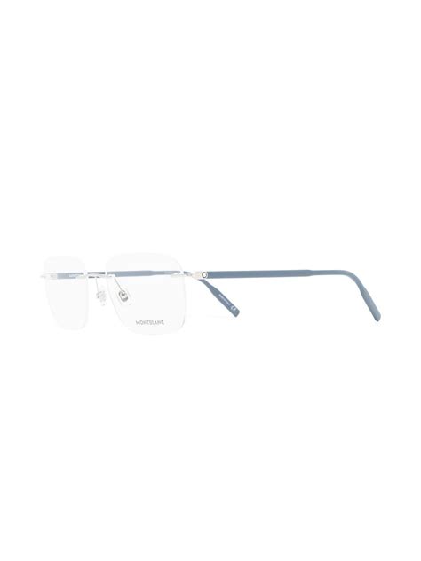 Montblanc Rimless Square Frame Glass Farfetch