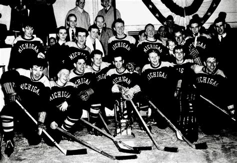 Michigan Wolverines 1948 NCAA Division 1 Mens Ice Hockey Champions ...