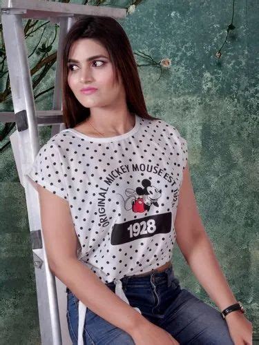 White Casual Wear Women Fancy T Shirt Size Free Size At Rs 175 Piece