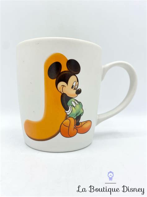 Tasse Mickey Mouse Lettre J Disneyland Paris Disney ABC Mug Vaisselle