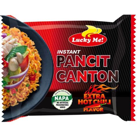 Lucky Me Pancit Canton Extra Hot Chili Flavor Shopee Philippines