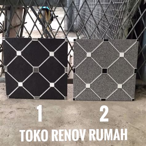 Jual Keramik 40x40 Motif 3D Tetris Keramik Hitam Kasar Motif Keramik