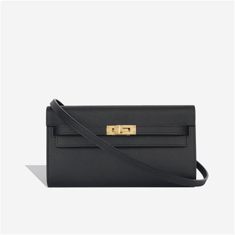 hermes kelly   wallet noir epsom ghw brand   bagista
