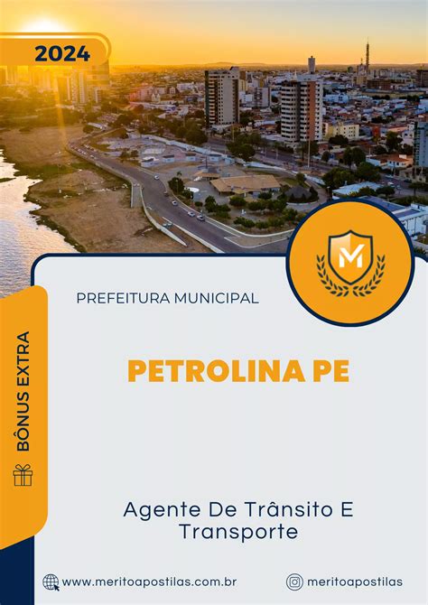 Apostila Agente De Tr Nsito E Transporte Prefeitura De Petrolina Pe