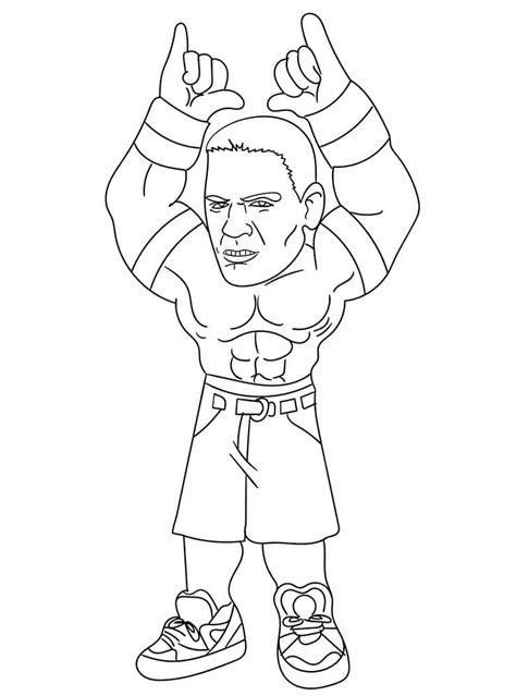 Dibujos De John Cena Wwe Para Colorear Para Colorear Pintar E Imprimir Hot Sex Picture