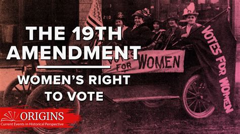 The 19th Amendment Womens Right To Vote Youtube