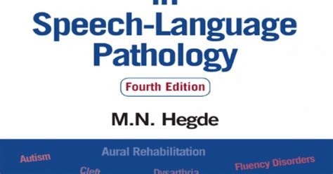 Hegdes PocketGuide To Treatment In Speech Language Pathology E Book