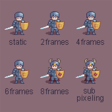 Idle Animation With Different Number Of Frames R PixelArt