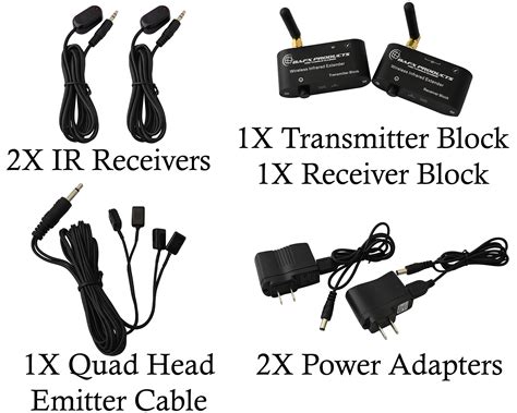 Bafx Products Rf Wireless Ir Repeater Kit Infrared Remote Control