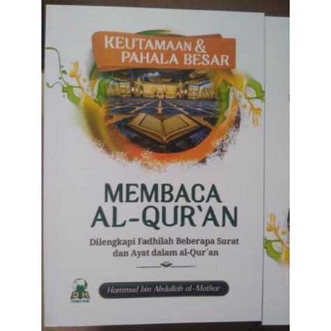 Jual Keutamaan Pahala Besar Membaca Al Qur An Shopee Indonesia