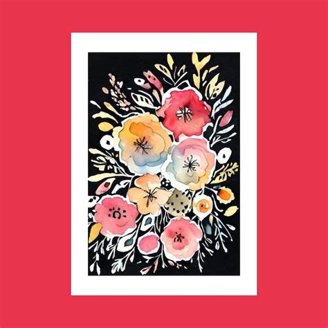 Premium Vector Watercolor Hand Painted Botanical Composition