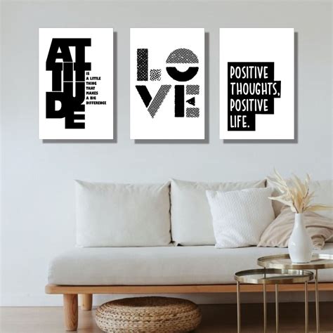 HIASAN DINDING KAYU Wall Decoration Poster Wood Minimalist Motivational