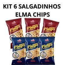 Kit 6 UNIDADES DE Salgadinhos Pingo DOuro Bacon E Picanha Elma