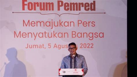 Sandiaga Uno Industri Ekonomi Kreatif Ri Terbesar Ketiga Di Dunia