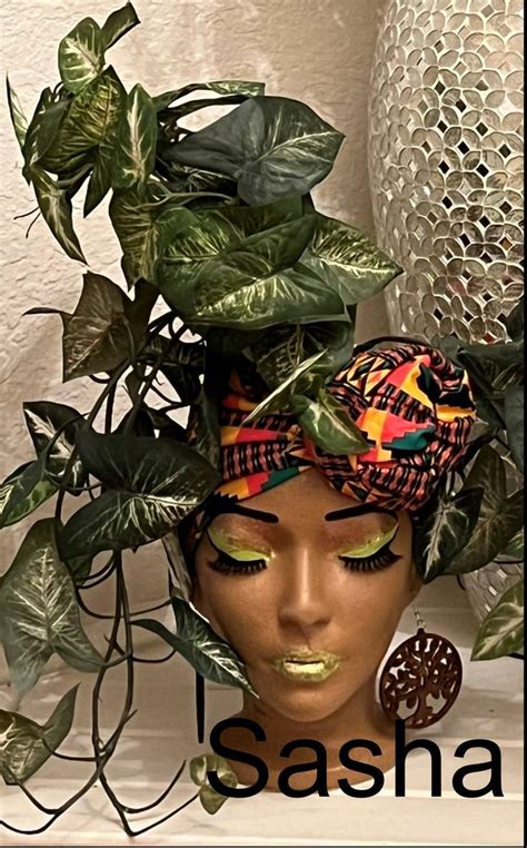 Styrofoam Planter Diva Head Planter Head Foam Head Planter Etsy