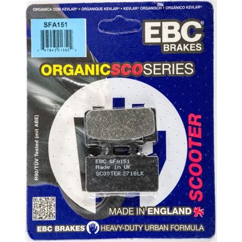 Brake Pads Sfa151 Organic