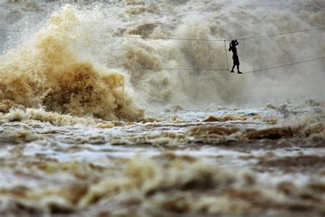 Mekong River Crossing, China-The Mekong river flows through a total of six different Southeast ...