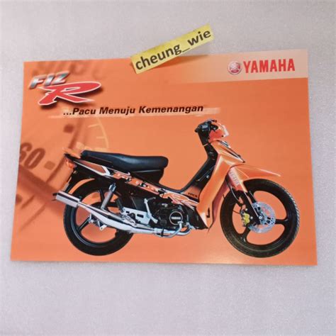 Jual Poster Jadul Antik Brosur Yamaha F1ZR Sporty 2002 CW Orange NOS