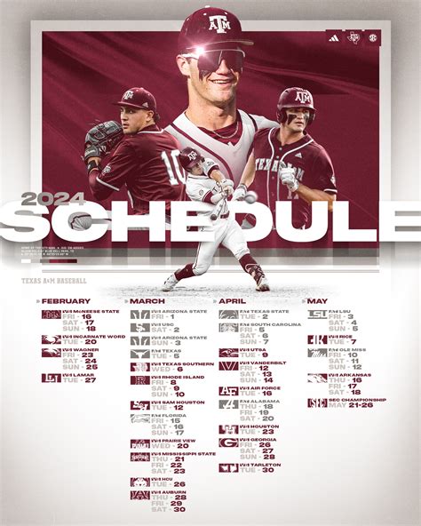 Tamu Baseball Schedule 2024 Dates - Rheta Charmion