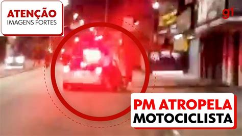 Vídeo Pm Atropela Motociclista Durante Abordagem Na Zona Norte Do Rio Rio De Janeiro G1