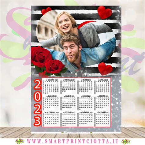 Calendario Personalizzato Con Foto Tema Love Smart Print