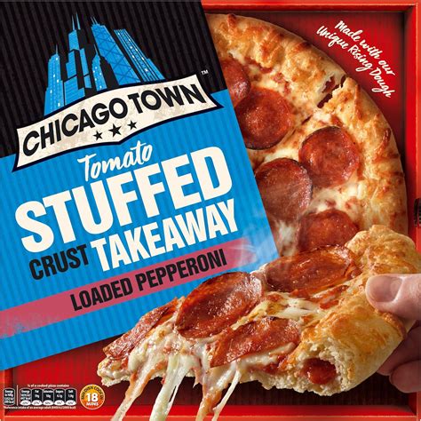 Chicago Town Takeaway Large Stuffed Pepperoni Pizza Uk Grocery