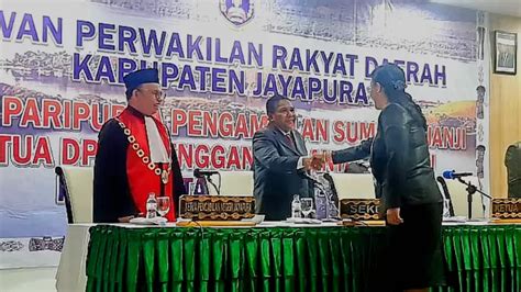 Ketua Dprd Jayapura Yang Baru Diharapkan Bisa Bersinergi Dengan