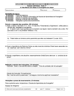 Preenchível Disponível Estudo Individual Aula 17 A Vida Moral Base