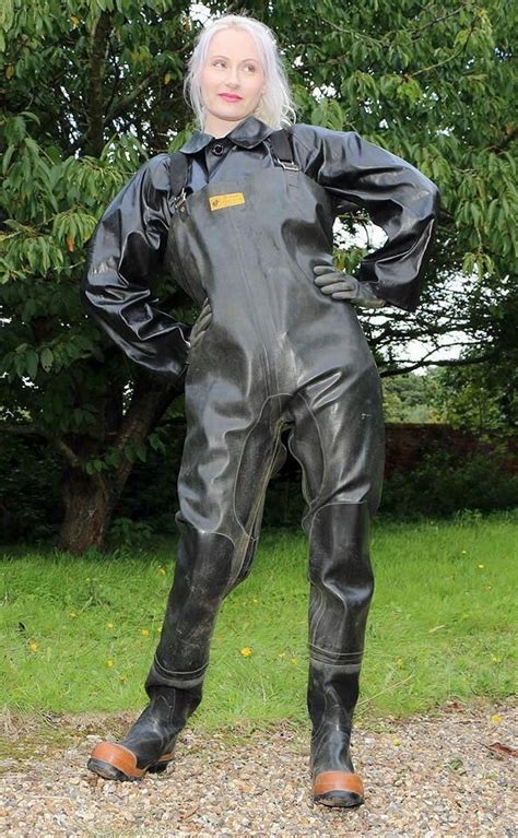 Pin By Shiny On Waders Wellies And Wet Wear Rubber Clothing Rain