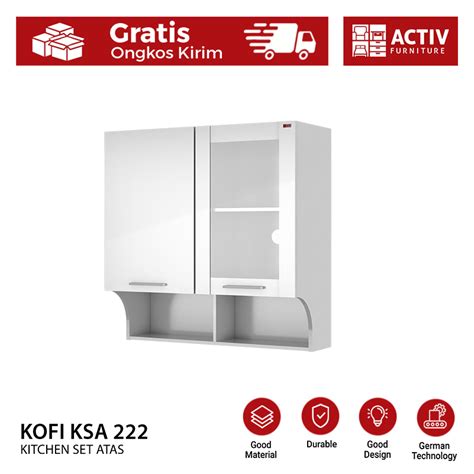 Activ Kitchen Set Pintu Minimalis Rak Gantung Atas Lemari Dapur