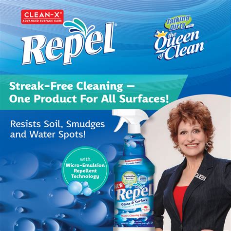 Repel® Glass And Surface Cleaner W Enhanced Shine And Repellent 32 Oz Unelko Corporation