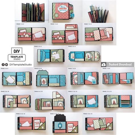 Instant Download Diy 6x6 Mini Album Complete Printable Template And