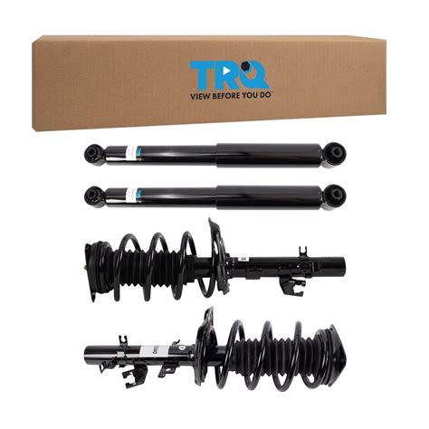 TRQ Front And Rear Complete Strut Assembly Shock Absorber Kit