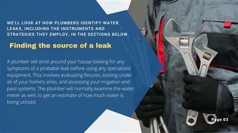 Ppt How Do The Plumbers Detect Water Leaks Tools Techniques And