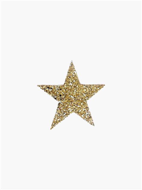 Glitter Gold Star Sticker By Ansleyelisa Redbubble