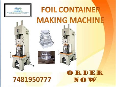 Aluminium Foil Container Making Machine Double Cavity With Mould Hp