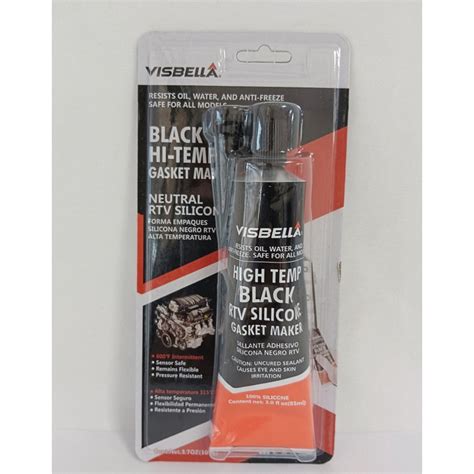 Visbella Hing Temp Black Rtv Silicone Gasket Maker Shopee Thailand