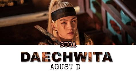 Agust D Daechwita Suga Bts Easy Lyrics Youtube