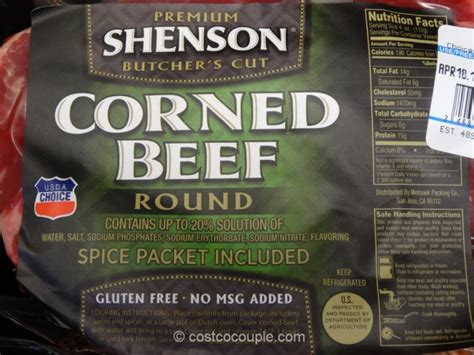 Shenson Corned Beef Round